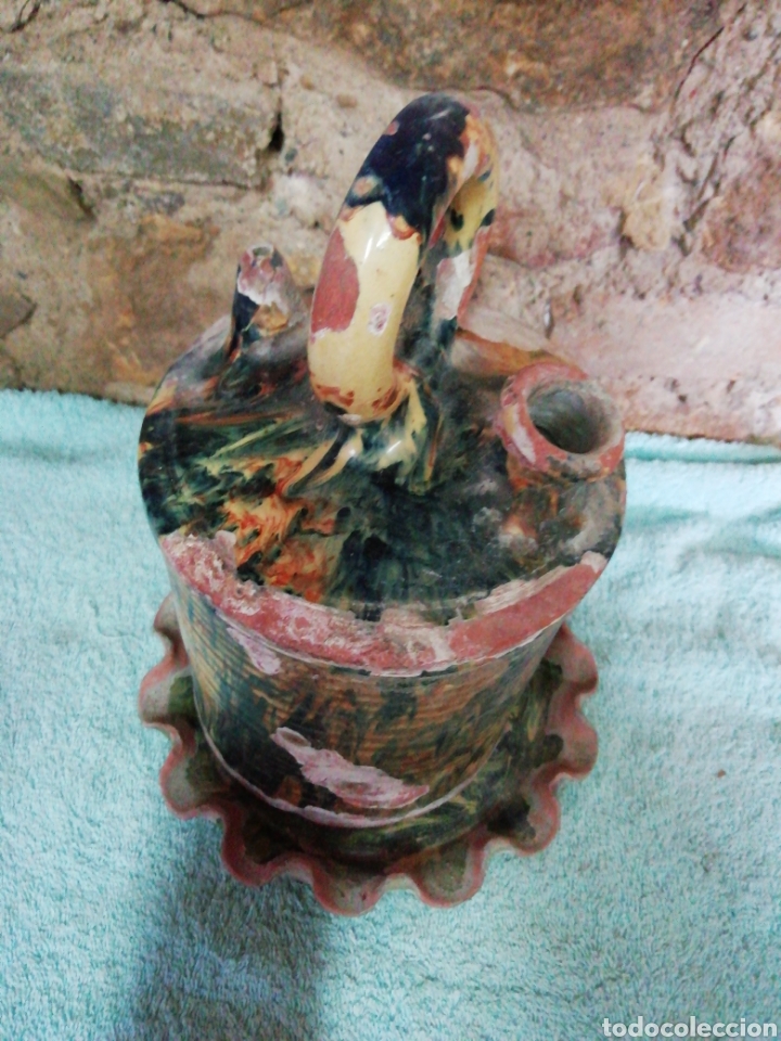 Coleccionismo: Botijo de cer&aacute;mica vitrificada - Foto 3