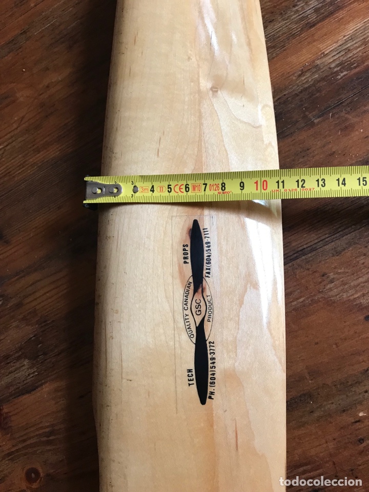 Coleccionismo: H&eacute;lice avioneta madera - Foto 5