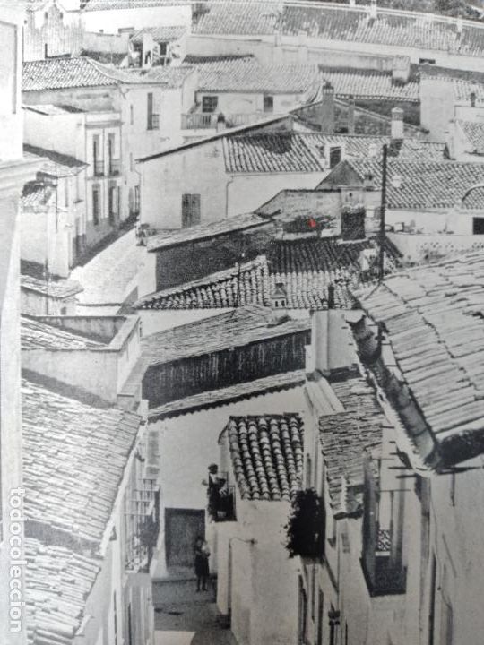 Coleccionismo: ALMONASTER HUELVA ANTIGUA LAMINA HUECOGRABADO