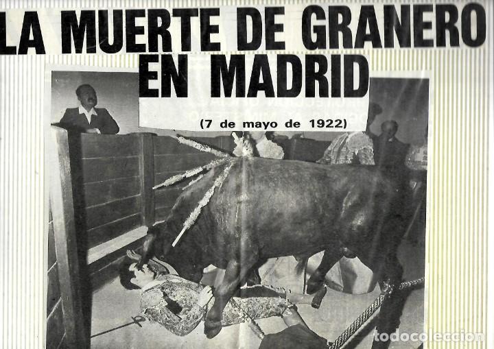 Coleccionismo: 806- 4 FOTOS Y ARTICULOS HEMEROTECA DE PRENSA DE LA MUERTE DE GRANERO EL 7 - 5 1.922