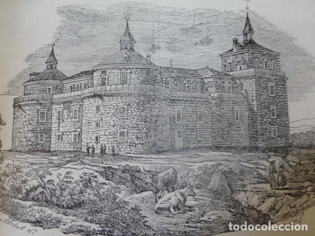 Sammelleidenschaft Papier: VILLAVICIOSA DE ODON MADRID EL CASTILLO ANTIGUA LAMINA HUECOGRABADO A&Ntilde;OS 40