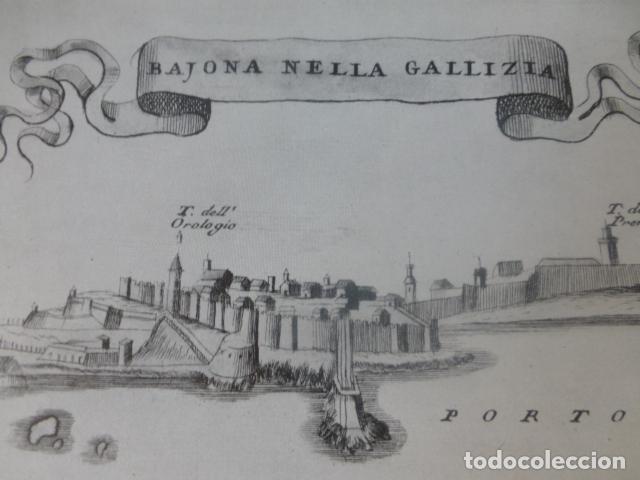 Sammelleidenschaft Papier: BAYONA PONTEVEDRA ANTIGUA LAMINA HUECOGRABADO A&Ntilde;OS 40