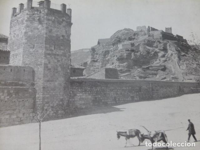 Sammelleidenschaft Papier: DAROCA ZARAGOZA CASTILLO ANTIGUA LAMINA HUECOGRABADO A&Ntilde;OS 40