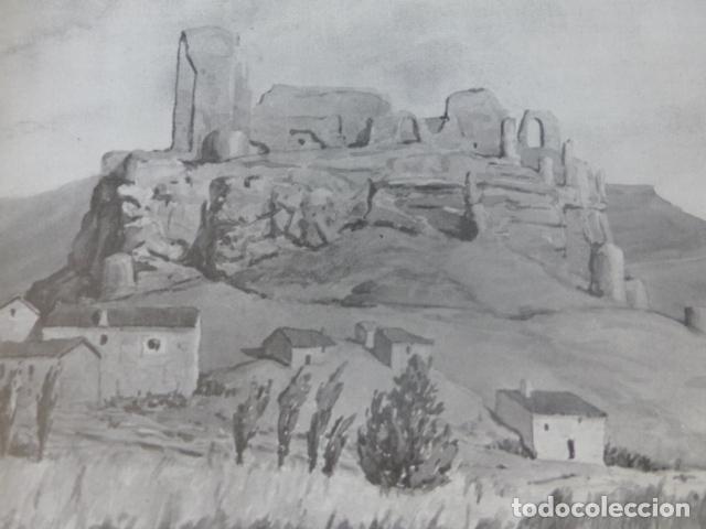 Sammelleidenschaft Papier: ZORITA DE LOS CANES GUADALAJARA CASTILLO ANTIGUA LAMINA HUECOGRABADO A&Ntilde;OS 40