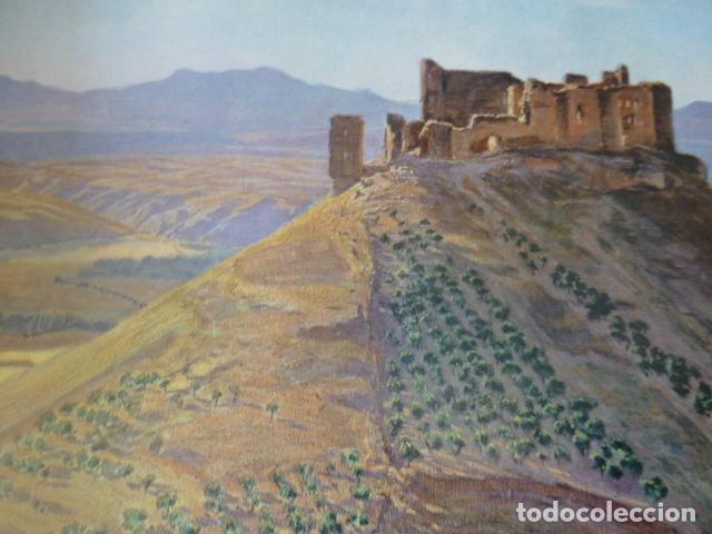 Sammelleidenschaft Papier: JADRAQUE GUADALAJARA CASTILLO ANTIGUA LAMINA HUECOGRABADO A&Ntilde;OS 40