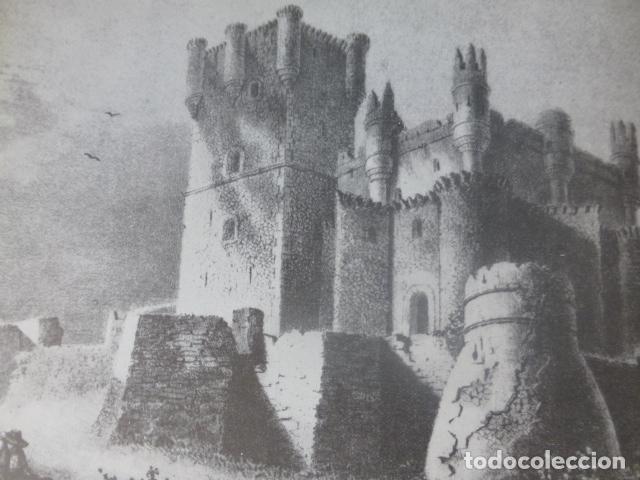 Collezionismo: GUADAMUR TOLEDO CASTILLO ANTIGUA LAMINA HUECOGRABADO A&Ntilde;OS 40