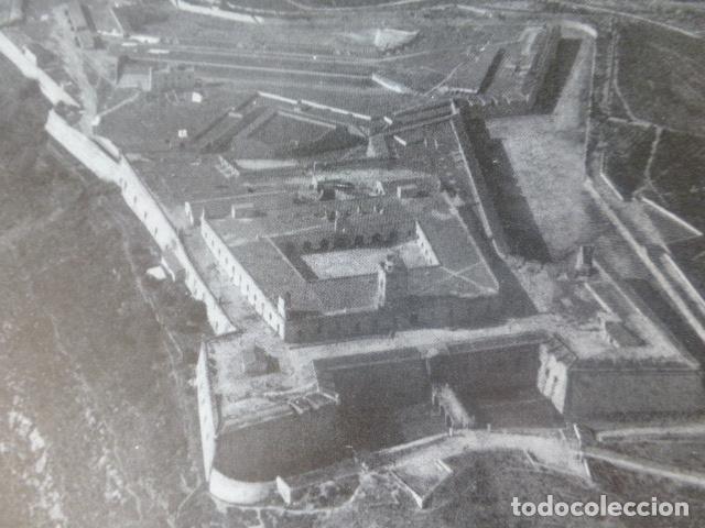 Collezionismo: BARCELONA CASTILLO DE MONTJUICH ANTIGUA LAMINA HUECOGRABADO A&Ntilde;OS 40