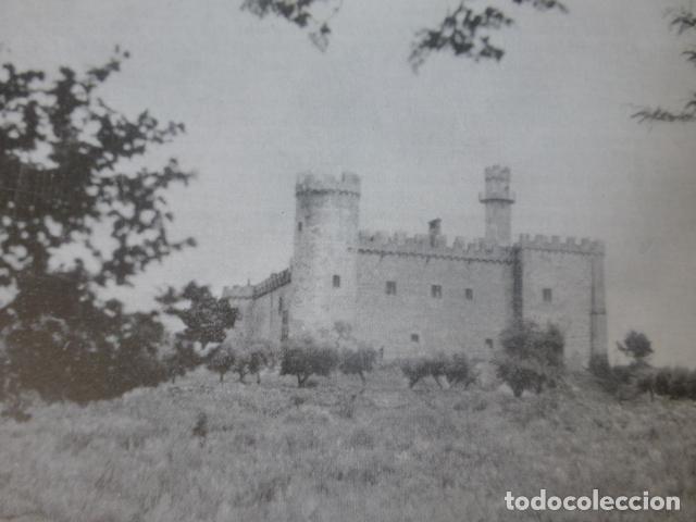 Collezionismo: LA HERGUIJUELA CACERES CASTILLO ANTIGUA LAMINA HUECOGRABADO A&Ntilde;OS 40