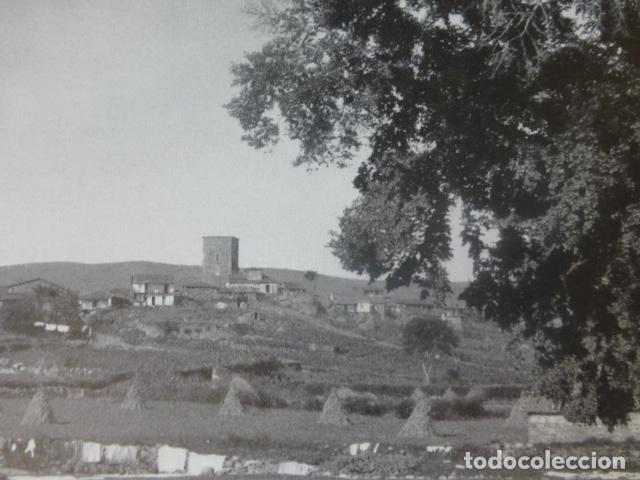 Collectionnisme: VILLANUEVA DE LOS INFANTES ORENSE CASTILLO ANTIGUA LAMINA HUECOGRABADO A&Ntilde;OS 40