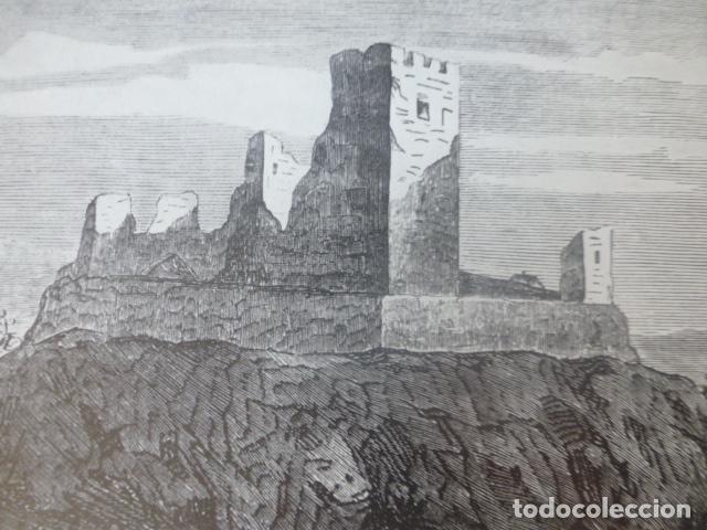 Collectionnisme: CABEZON DE PISUERGA VALLADOLID CASTILLO ANTIGUA LAMINA HUECOGRABADO A&Ntilde;OS 40