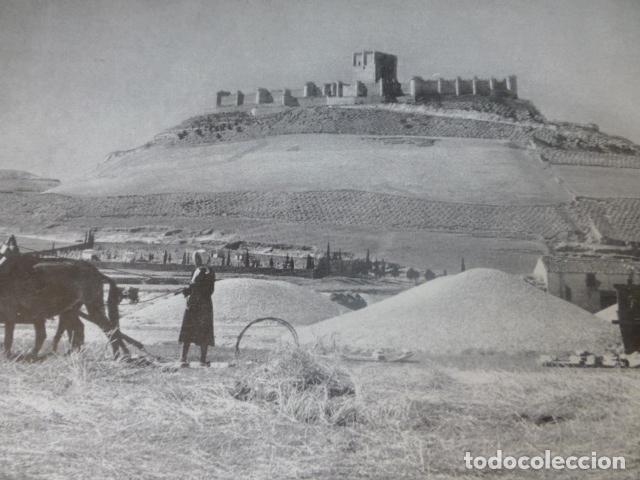 Collectionnisme: PE&Ntilde;AFIEL VALLADOLID CASTILLO ANTIGUA LAMINA HUECOGRABADO A&Ntilde;OS 40