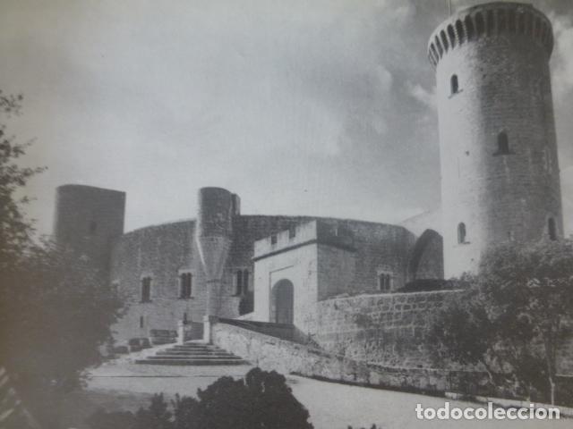 Collectionnisme: PALMA DE MALLORCA CASTILLO DE BELLVER ANTIGUA LAMINA HUECOGRABADO A&Ntilde;OS 40