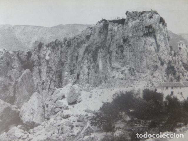 Collectionnisme: GUADALEST ALICANTE CASTILLO ANTIGUA LAMINA HUECOGRABADO A&Ntilde;OS 40