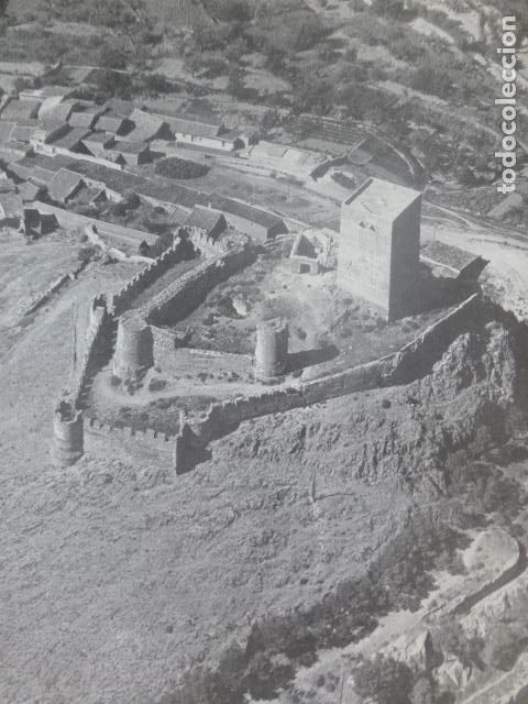 Coleccionismo: BIAR ALICANTE CASTILLO ANTIGUA LAMINA HUECOGRABADO A&Ntilde;OS 40