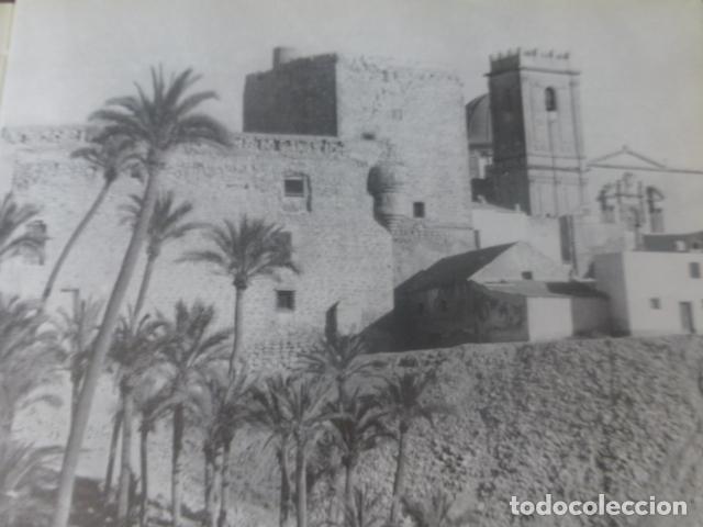 Colecionismo: ELCHE ALICANTE CASTILLO ANTIGUA LAMINA HUECOGRABADO A&Ntilde;OS 40