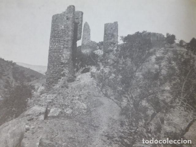 Colecionismo: VILLAVIEJA CASTELLON CASTILLO ANTIGUA LAMINA HUECOGRABADO A&Ntilde;OS 40