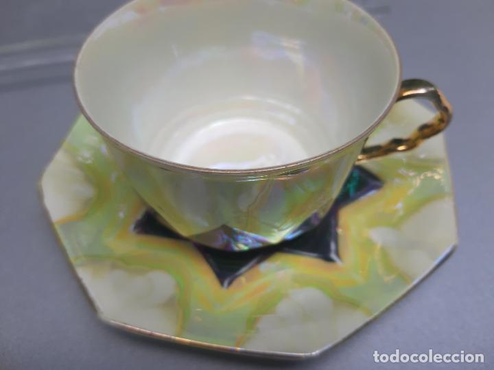 Coleccionismo: TAZA DE COLECCION PORCELANA DE BAVARIA , COLORES IRISADOS