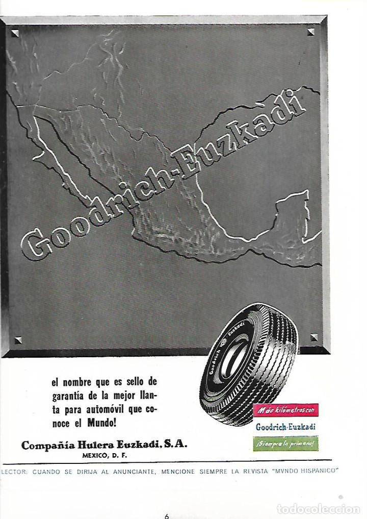 Collecting paper: A&Ntilde;O 1948 RECORTE PRENSA PUBLICIDAD NEUMATICOS GOODRICH EUZKADI COMPANIA HULERA EUZKADI MEXICO