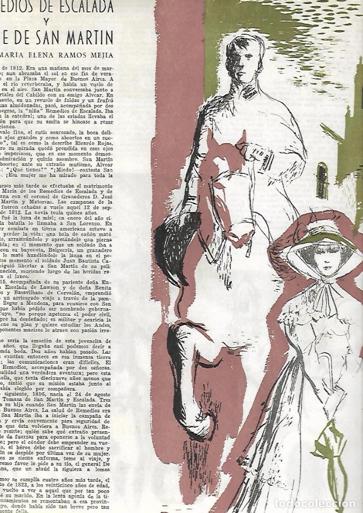 Coleccionismo: A&Ntilde;O 1950 RECORTE PRENSA REMEDIOS DE ESCALADA ESPOSA DEL GENERAL JOSE DE SAN MARTIN