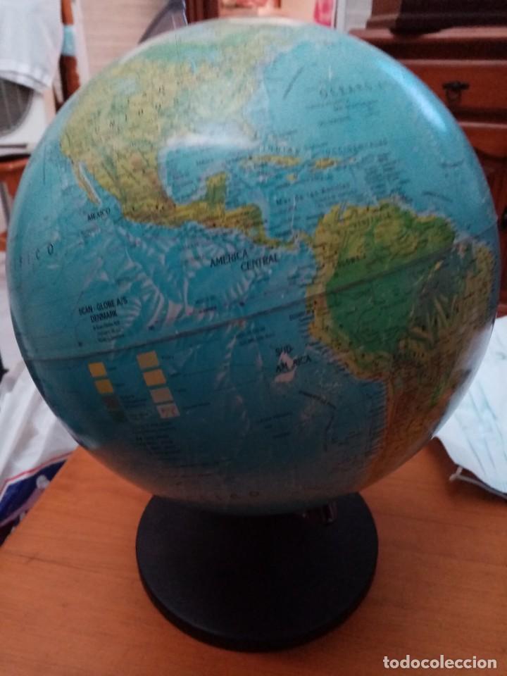 Coleccionismo: GLOBO TERRAQUEO. SCAN GLOBE SDENMARK. CON LUZ. FUNCIONANDO. - Foto 1
