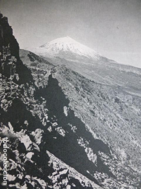 Collezionismo: EL TEIDE TENERIFE ANTIGUA LAMINA HUECOGRABADO