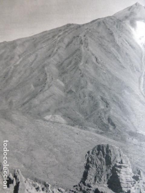 Coleccionismo: EL TEIDE TENERIFE ANTIGUA LAMINA HUECOGRABADO