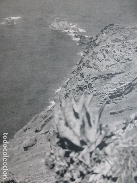 Collezionismo: ROQUES DE SALMOR ISLA DE EL HIERRO ANTIGUA LAMINA HUECOGRABADO