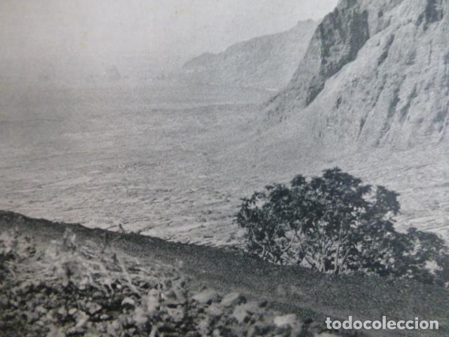 Collezionismo: ISLA DE EL HIERRO ANTIGUA LAMINA HUECOGRABADO
