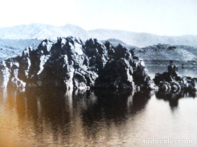 Coleccionismo: EMBALSE DE PUERTO PE&Ntilde;A BADAJOZ ANTIGUO HUECOGRABADO