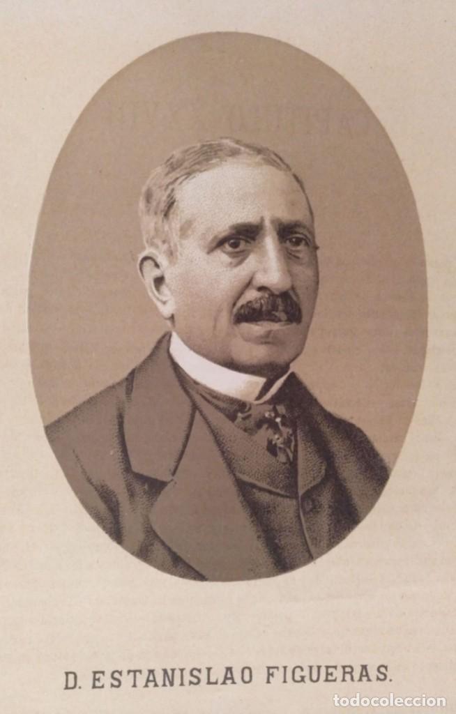 Coleccionismo: LAMINA ESTANISLAO FIGUERAS 1&ordf; REPUBLICA PUBLICADA EN 1892
