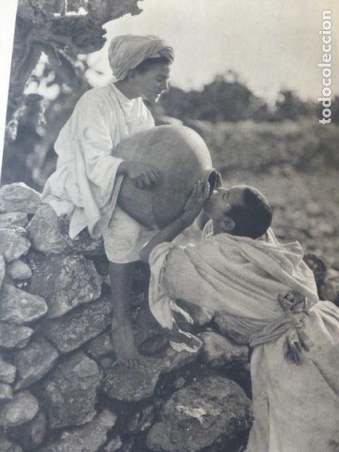 Collezionismo: MARRUECOS ESPA&Ntilde;OL EL RIF FUENTE MORA ANTIGUA LAMINA HUECOGRABADO A&Ntilde;OS 40