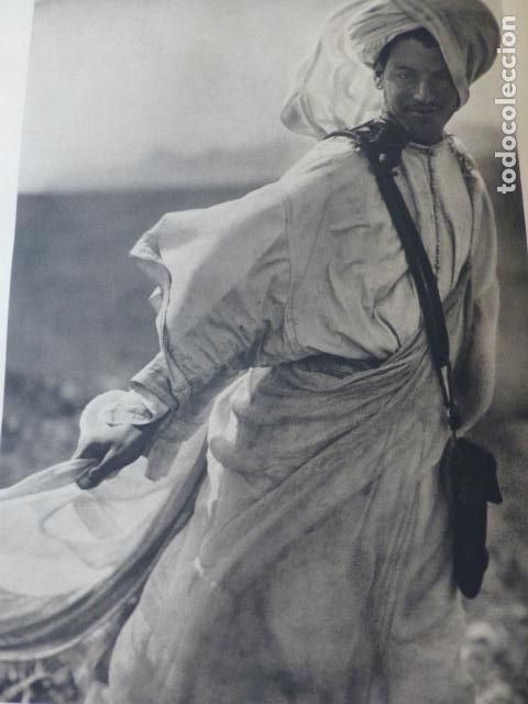 Sammelleidenschaft Papier: AFRICA ESPA&Ntilde;OLA MORO AL VIENTO ANTIGUA LAMINA HUECOGRABADO A&Ntilde;OS 40