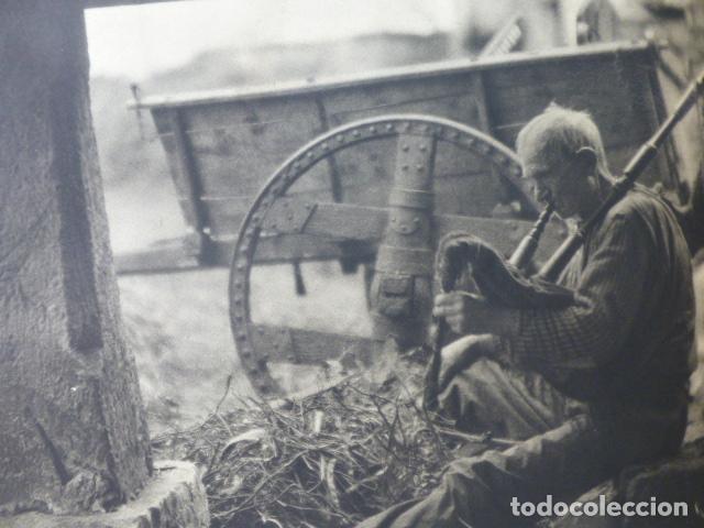 Sammelleidenschaft Papier: ASTURIAS GAITERO ANTIGUA LAMINA HUECOGRABADO A&Ntilde;OS 40