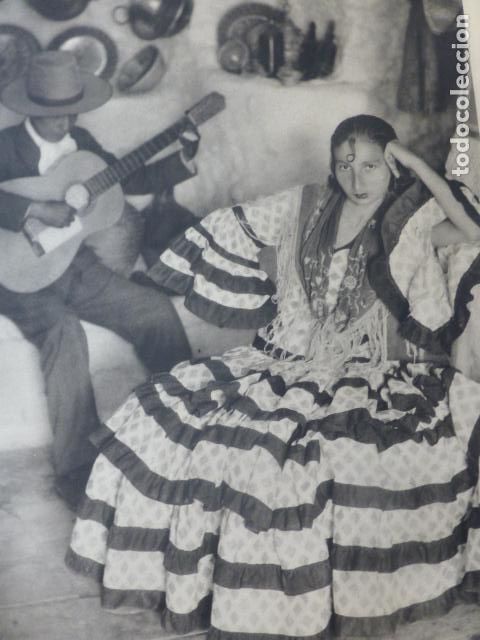 Sammelleidenschaft Papier: GRANADA GITANOS DEL ALBAICIN ANTIGUA LAMINA HUECOGRABADO A&Ntilde;OS 40