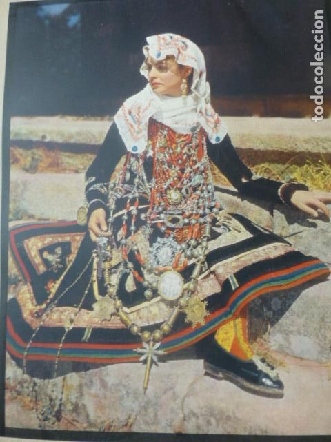 Sammelleidenschaft Papier: LA ALBERCA SALAMANCA MUJER ANTIGUA LAMINA HUECOGRABADO A&Ntilde;OS 40