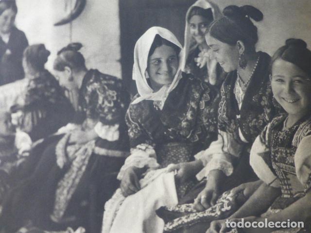 Sammelleidenschaft Papier: LAGARTERA TOLEDO TIPOS LARGARTERANOS ANTIGUA LAMINA HUECOGRABADO A&Ntilde;OS 40
