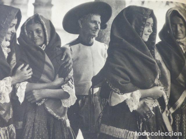 Coleccionismo: LAGARTERA TOLEDO TIPOS LARGARTERANOS ANTIGUA LAMINA HUECOGRABADO A&Ntilde;OS 40