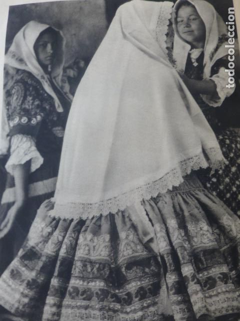 Sammelleidenschaft Papier: LAGARTERA TOLEDO TIPOS LARGARTERANOS ANTIGUA LAMINA HUECOGRABADO A&Ntilde;OS 40