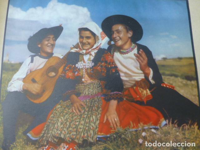 Coleccionismo: LAGARTERA TOLEDO TIPOS LARGARTERANOS ANTIGUA LAMINA HUECOGRABADO A&Ntilde;OS 40