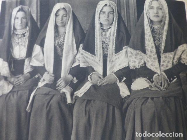 Coleccionismo: EL RONCAL NAVARRA TIPOS RONCALESES ANTIGUA LAMINA HUECOGRABADO A&Ntilde;OS 40