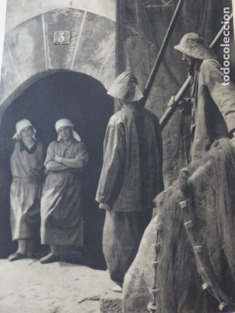 Collezionismo: ORIO GUIPUZCOA PESCADORES ANTIGUA LAMINA HUECOGRABADO A&Ntilde;OS 40
