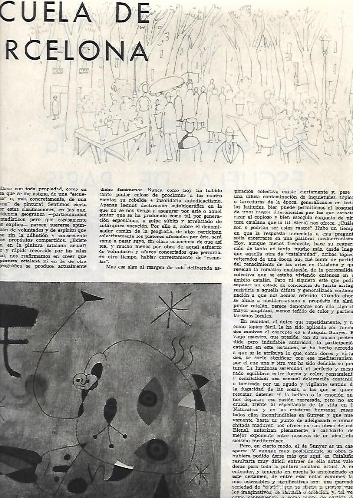 Sammelleidenschaft Papier: A&Ntilde;O 1955 PINTURA ESCUELA DE BARCELONA MIRO TAPIES DAU AL SET ELS QUATRE GATS FORNELLS PLA GUINOVART