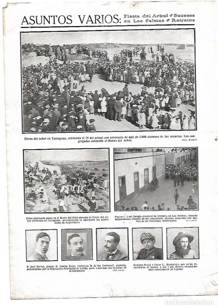 Colecionismo: A&Ntilde;O 1911 RECORTE PRENSA COLEGIO ELECTORAL ARENAVO LAS PALMAS EJERCITO MILITAR ELECCIONES MUNICIPALES