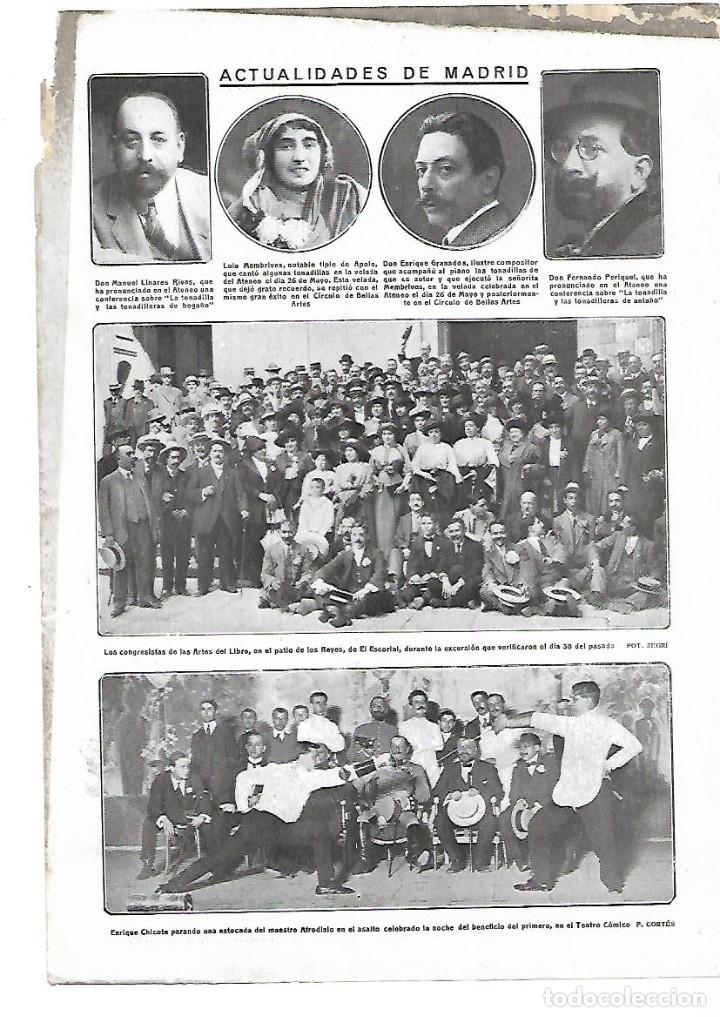 Coleccionismo: A&Ntilde;O 1913 RECORTE PRENSA ESGRIMA ASALTO ENRIQUE CHICOTE Y MAESTRO AFRODISIO TEATRO COMICO
