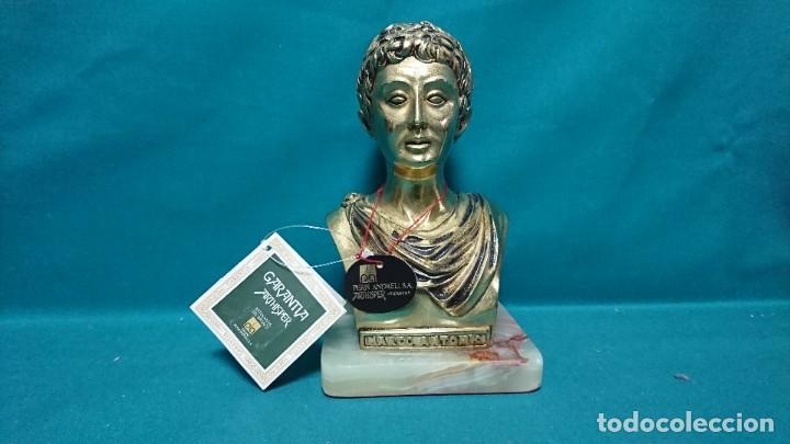 Coleccionismo: BUSTO DE MARCO ANTONIO EN BRONCE, ARTHISPER, MADE IN SPAIN - Foto 1