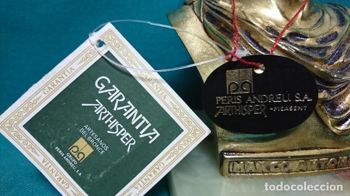Coleccionismo: BUSTO DE MARCO ANTONIO EN BRONCE, ARTHISPER, MADE IN SPAIN - Foto 2