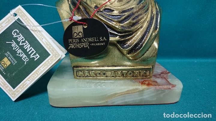 Coleccionismo: BUSTO DE MARCO ANTONIO EN BRONCE, ARTHISPER, MADE IN SPAIN - Foto 3