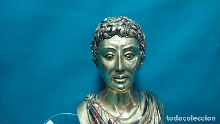 Coleccionismo: BUSTO DE MARCO ANTONIO EN BRONCE, ARTHISPER, MADE IN SPAIN - Foto 4