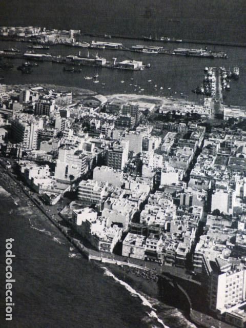 Collezionismo: LAS PALMAS DE GRAN CANARIA VISTA AEREA ANTIGUA LAMINA HUECOGRABADO
