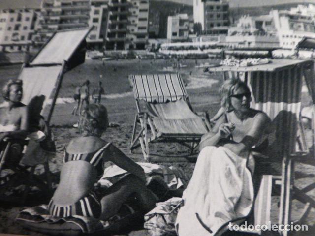Collectionnisme: LAS PALMAS DE GRAN CANARIA PLAYA DE LAS CANTERAS ANTIGUA LAMINA HUECOGRABADO
